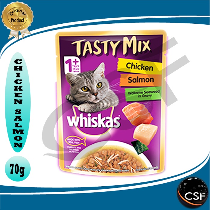 WHISKAS TASTY MIX 70g - All Varian / Makanan Kucing