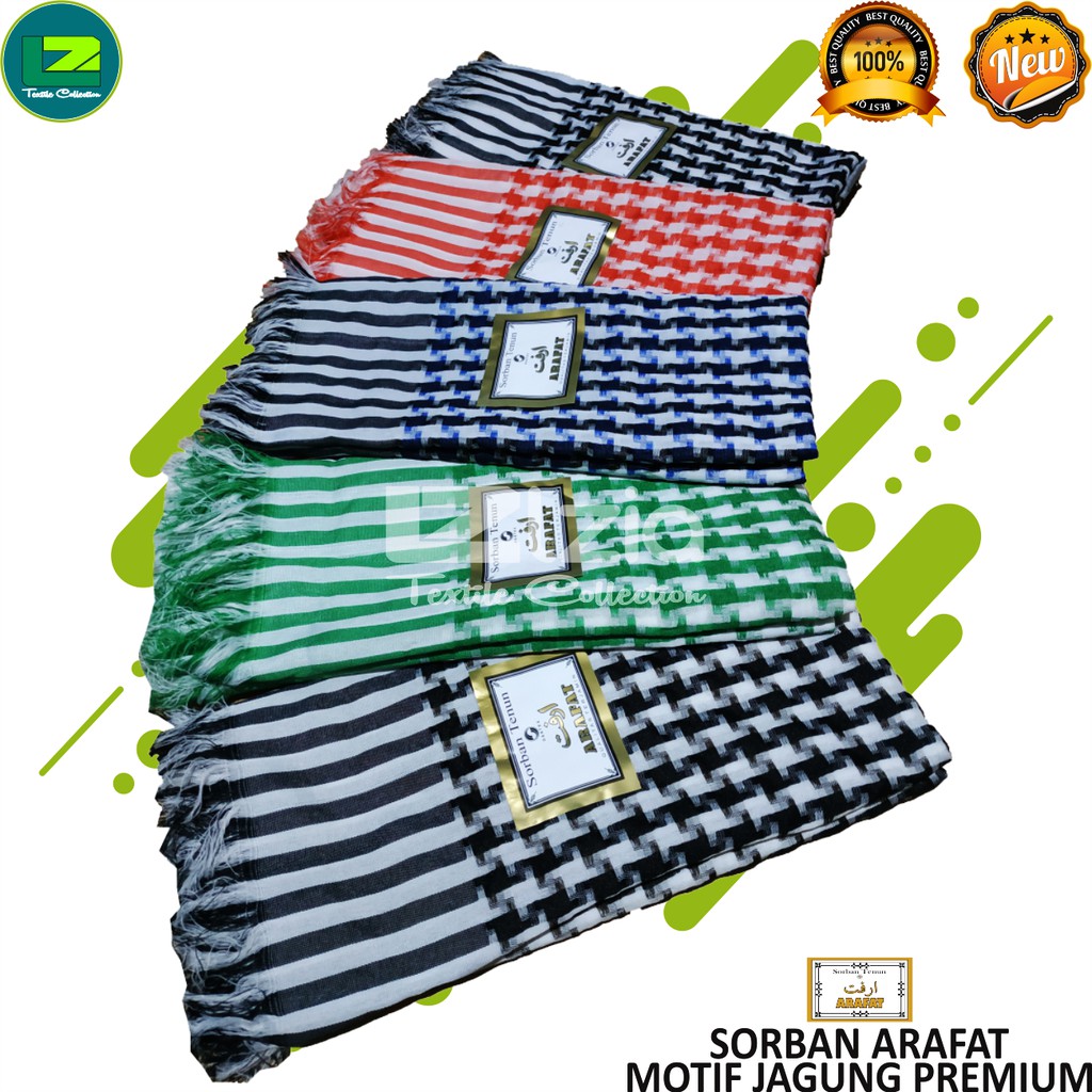 SORBAN ARAB ARAFAT MOTIF JAGUNG PREMIUM