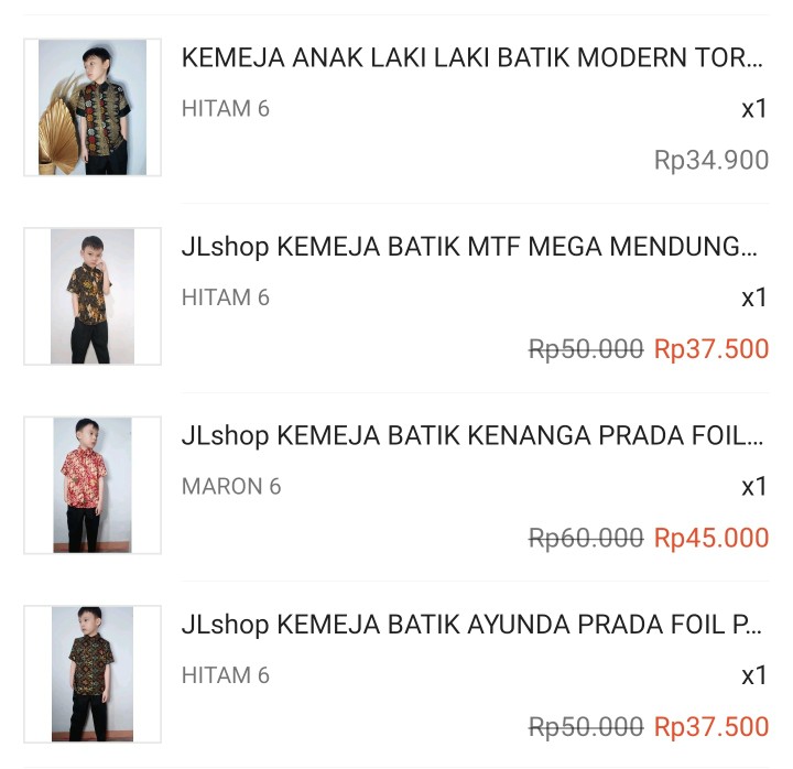 Kemeja Anak Laki Laki Batik Modern Toraja Prada Foil Model Klep Intip(real Pict)