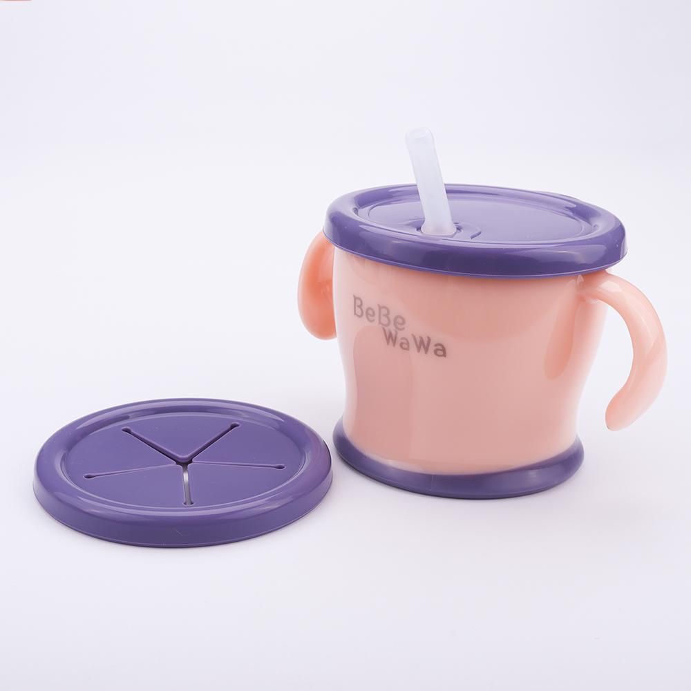 BeBeWaWa 2in1 Training Straw Cup &amp; Snack Cup / Cup De Straw Training Mug / Early-Age Training Mug / Gelas Bayi Belajar Nyedot