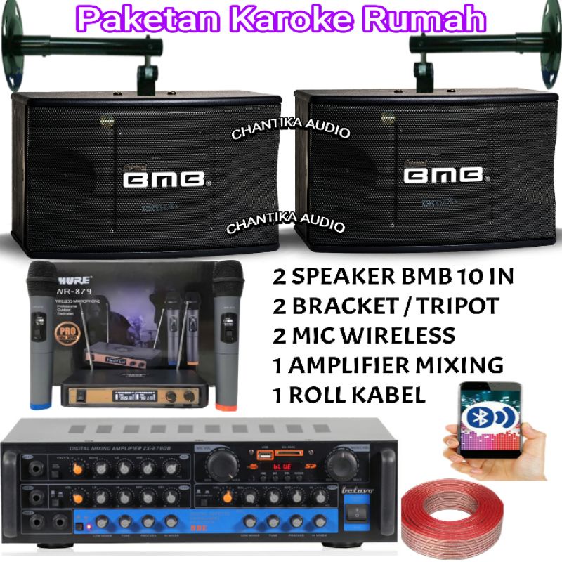Speaker bmb 10 inch Paket karaoke Paket Soundsystem karaoke Ruangan Soundsystem Karaoke