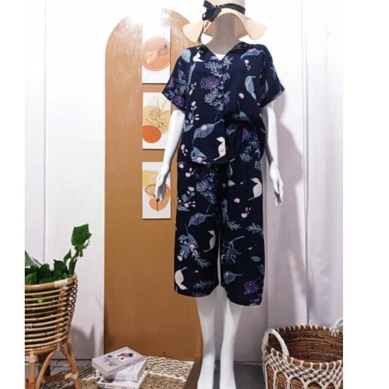 [SBW.25Au22ᴵ] SETELAN 7/8 / PIYAMA POLOS BUSUI/ MILI SET/SET KULOT/CELANA KULOT/SETALAN RAYON