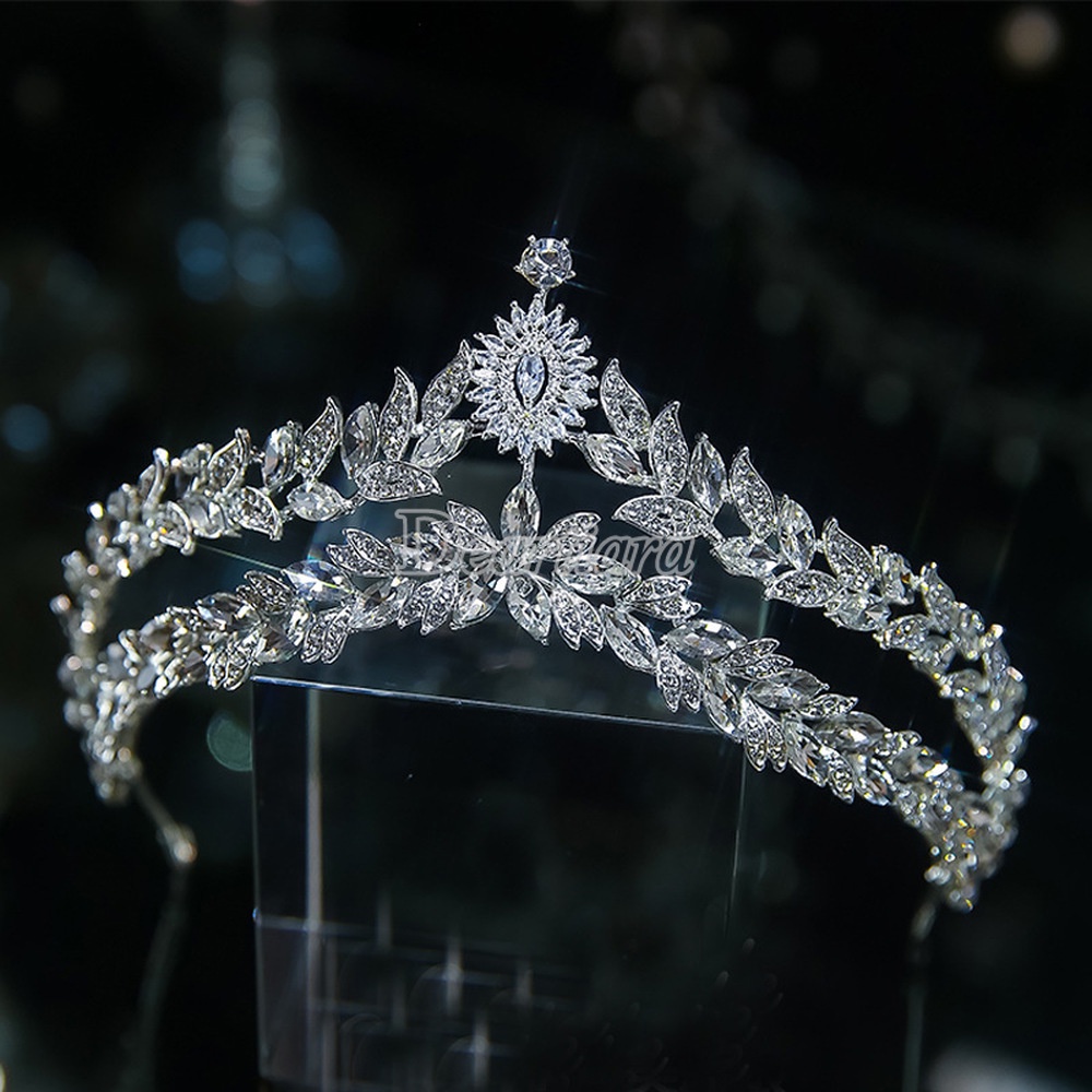 Mahkota Tiara Kristal Untuk Aksesoris Dress Pernikahan