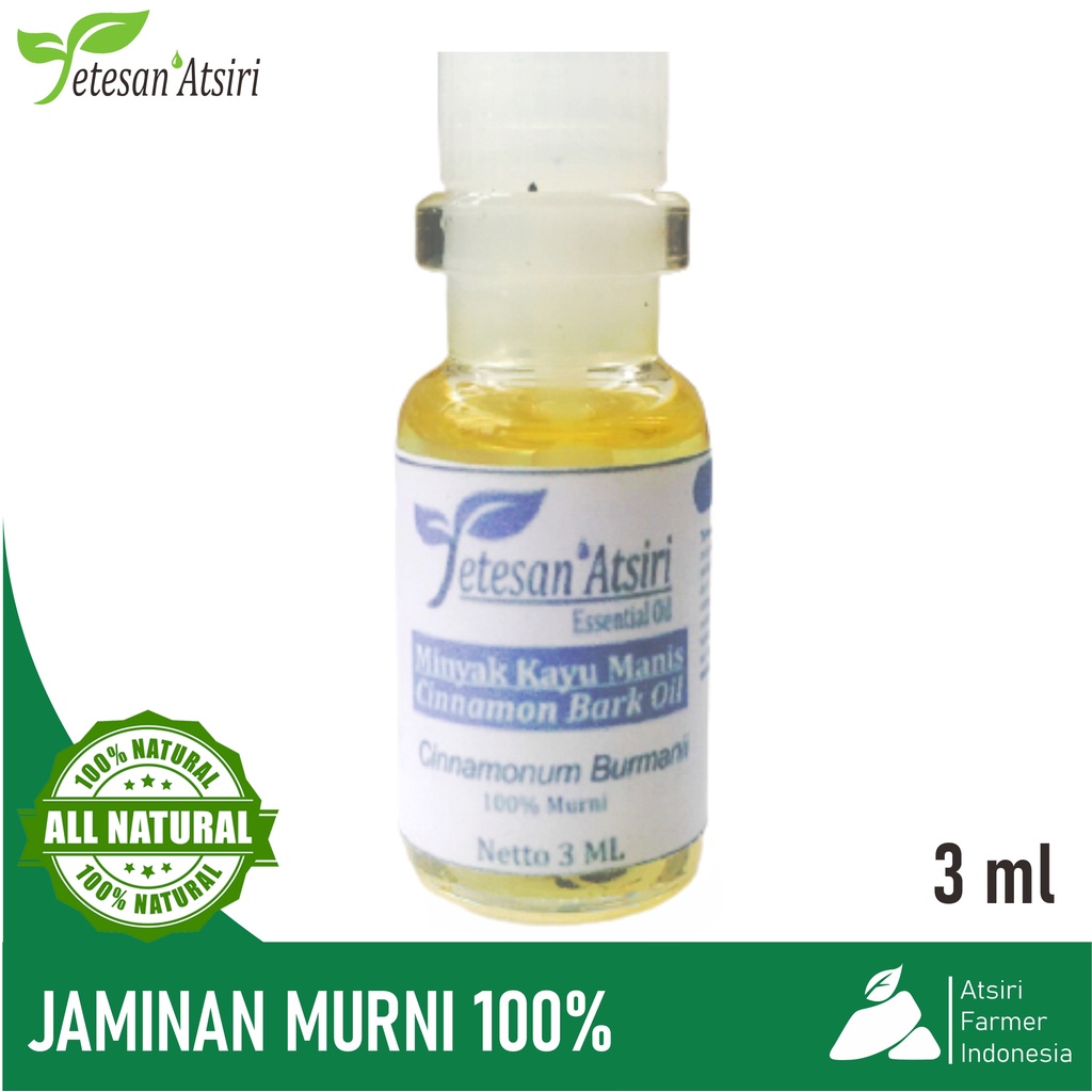 3ml minyak atsiri kayu manis murni asli 100% cinnamon bark pure essential oil aromatherapy diffuser