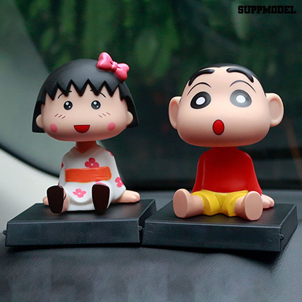 Mainan Boneka Crayon Shin-chan Kepala Goyang Untuk Dekorasi Interior Mobil