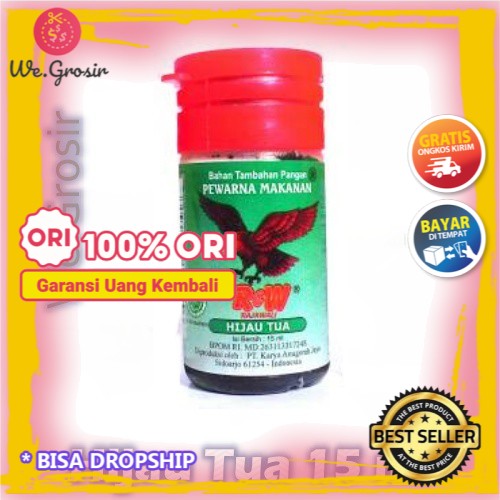 

Pewarna Makanan Rajawali 15 ml - Hijau Tua