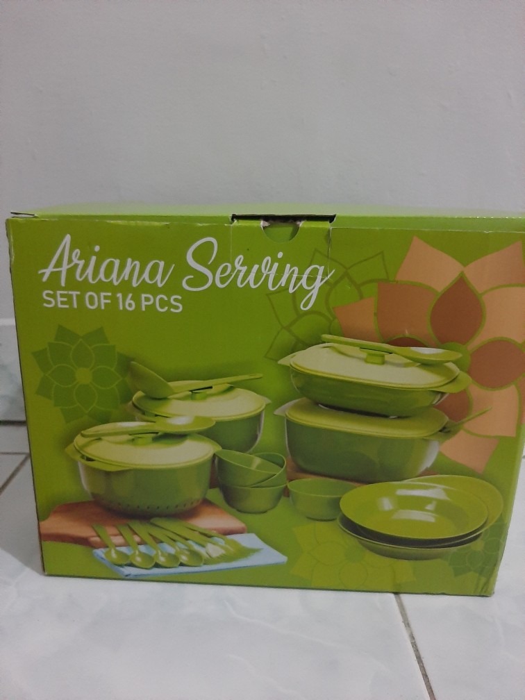 Prasmanan Set Jasmine Serving Set 12pcs/ Wadah Saji Makanan Set Lengkap Piring Dan Mangkok