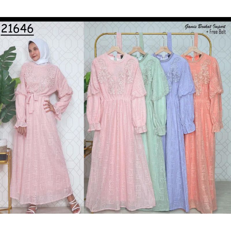 gamis brukat import vns