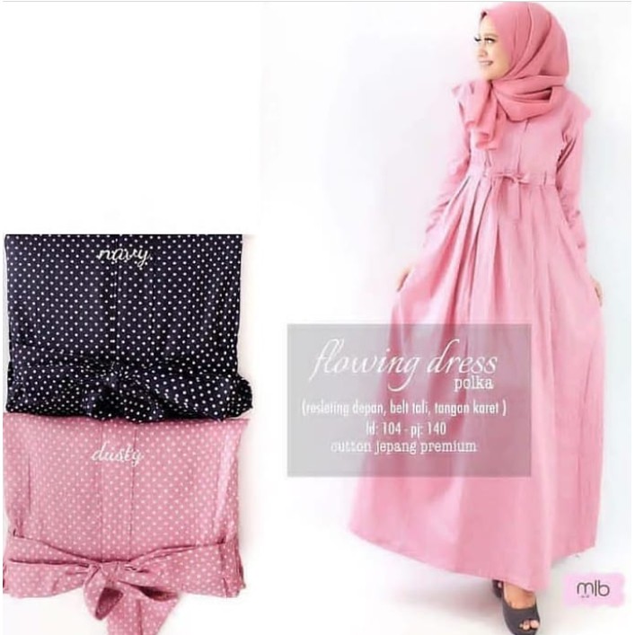 MK Flowing Dress / Gamis katun jepang