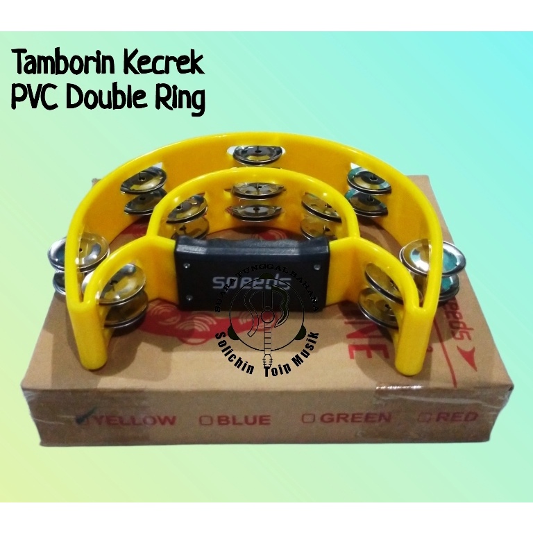 Tamborin Kecrek Murah Berkualitas | Solichin Toip-PVC Hijau_Speeds