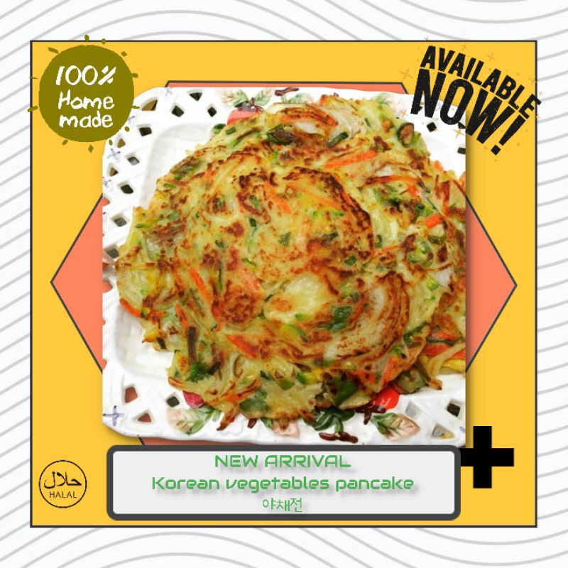 

Korean vegetables pancake (yachaejeon)