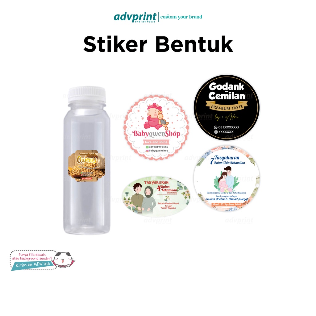 

STIKER LOGO BULAT ◽ STIKER LABEL KEMASAN ◽ STIKER OLSHOP MURAH ◽ FREE DESAIN SESUAI KATALOG ◽ LEBARAN