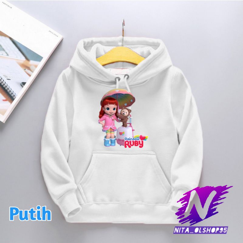 hoodie anak rainbow roby hoodie ruby rainbow