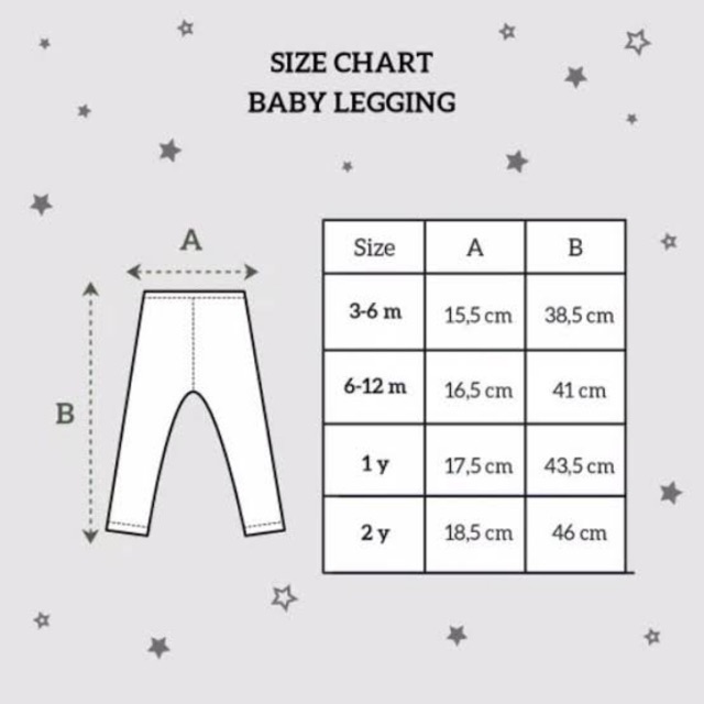 Little Palmerhaus 3-6m/6-12m/1y/2y BABY LEGGING / Legging Bayi Anak