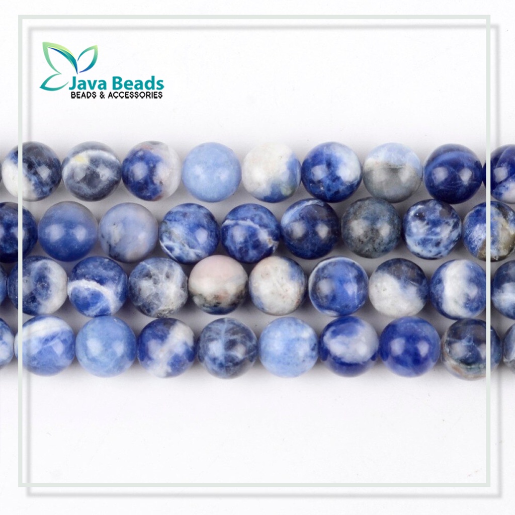 Bahan Craft Gelang Batu Alam Sodalite