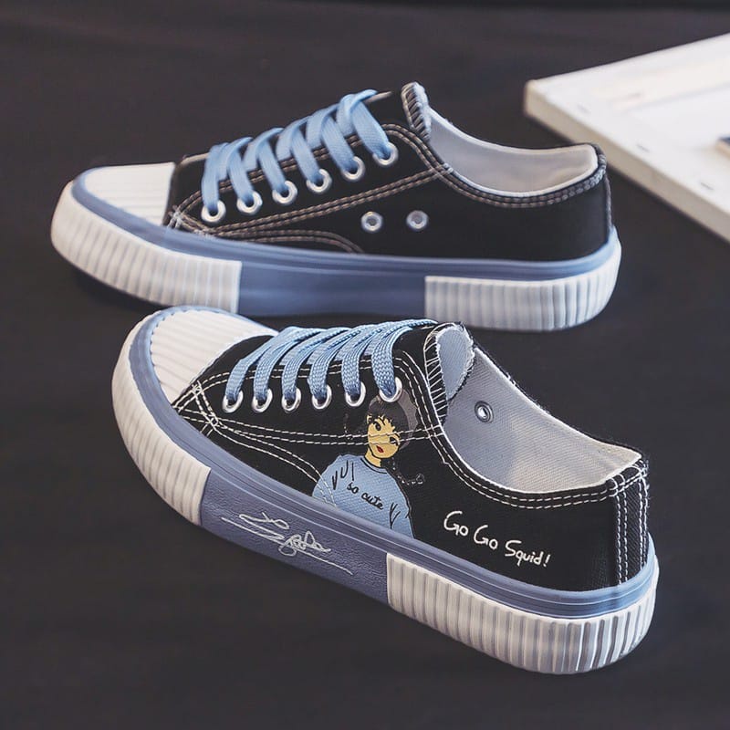 Sepatu Sneakers Wanita So cute Gogo Squid Kanvas-7