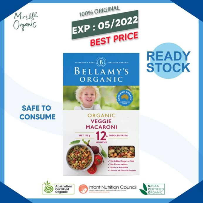 

Bellamy's Bellamys Organic Veggie Macaroni 175 g