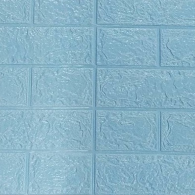 ⭐Bobastore⭐ R461 Wallpaper Dinding Foam 3D Motif Batu Bata / Walpaper Stiker Dinding Dekorasi Kamar-BIRU