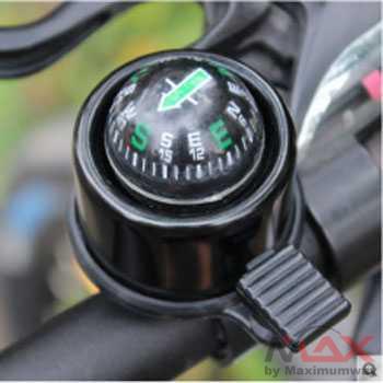 Bel sepeda dengan kompas MTB Bicycle Compass with Trumpet Bell / Kompas Sepeda horn klakson elektrik Lipat Gunung universal