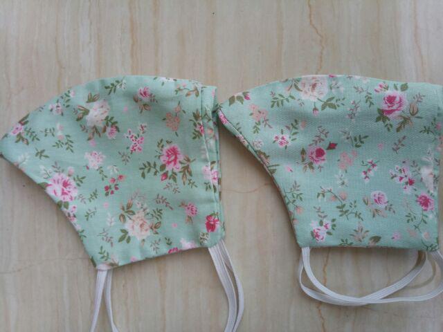 Masker Kain Katun Anak Dan Ibu_masker Kain Couple Anak Ibu_bisa Pilih Masker Headloop Atau Earloop