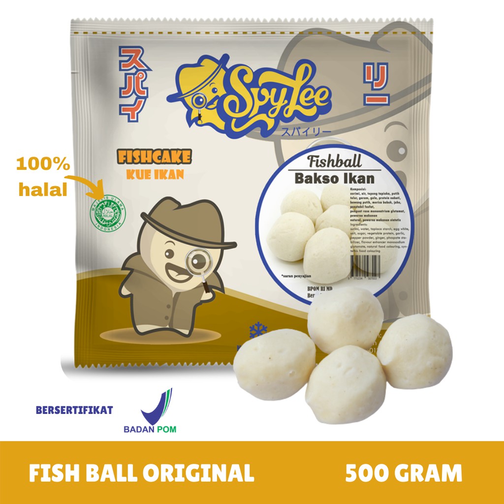 Spylee Frozen Food Bakso Ikan Original (Isi 25-28)