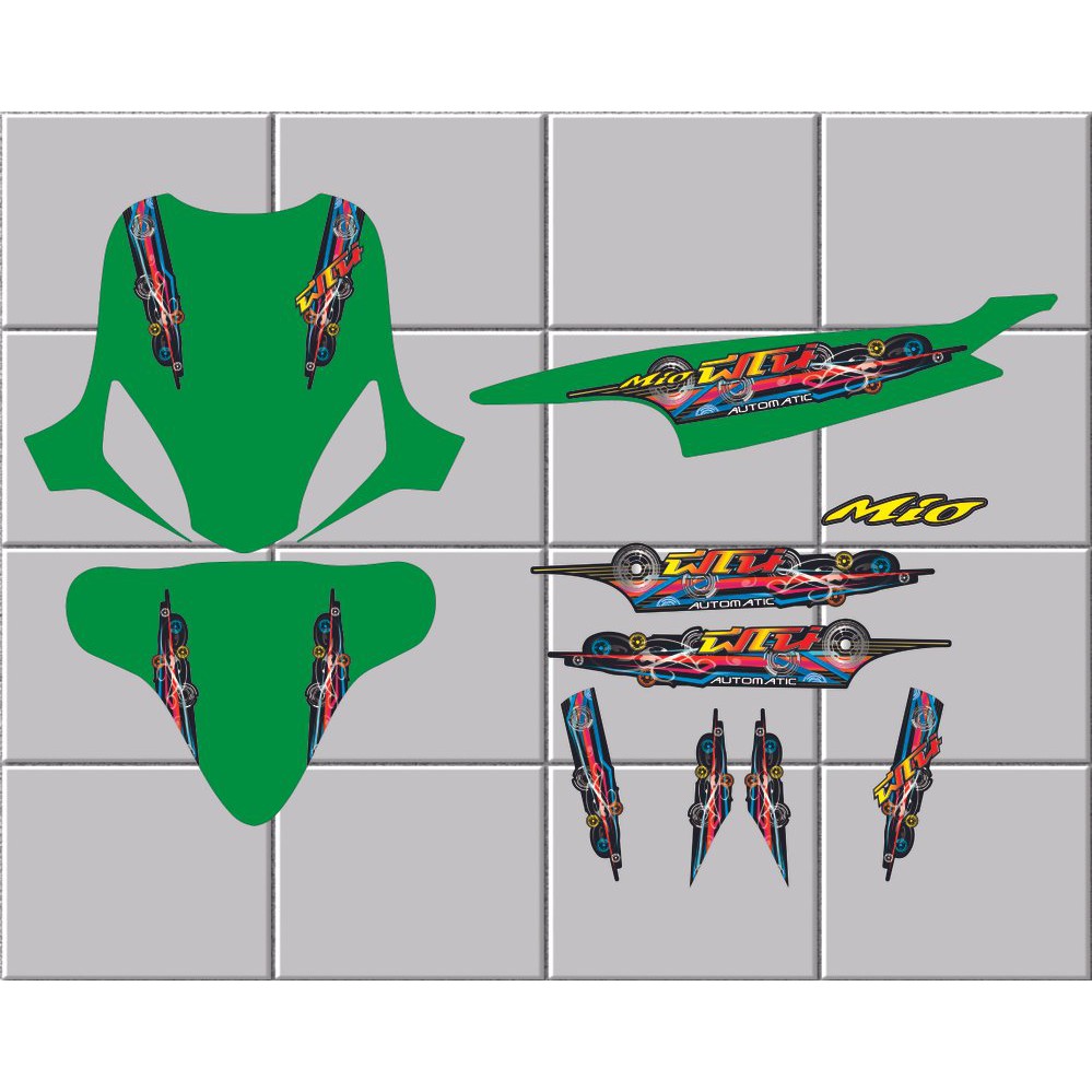 X2 STRIPING MIO SMILE MIO SPORTY CUSTOM. SR07