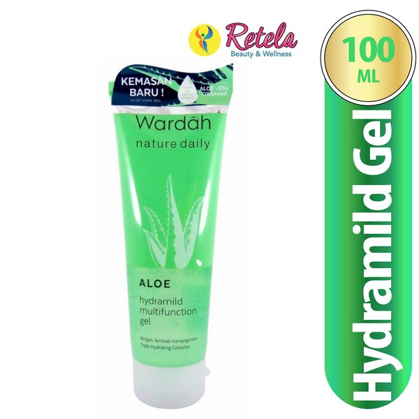 Wardah Aloe Hydramild Multifunction Gel 100Ml / Moisturizer / Aftersun Gel / Pelembab Kulit