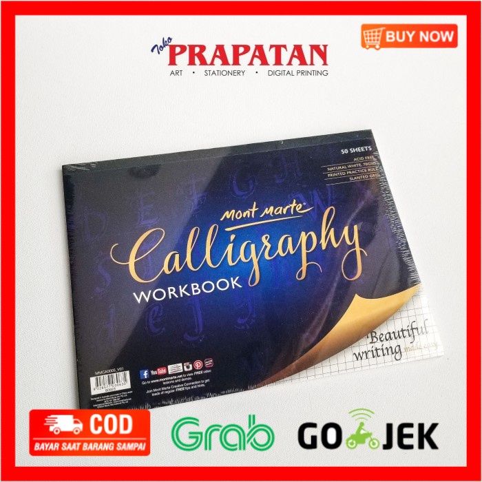 

(BISA COD) Mont Marte Calligraphy Workbook / Buku Kaligrafi