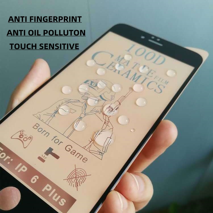 Pelindung Layar Tempered Glass Keramik 100D AG Frosted Untuk iphone 13 12 11 Pro Max 13 12 Mini X XS XR XS Max 6 7 8 Plus