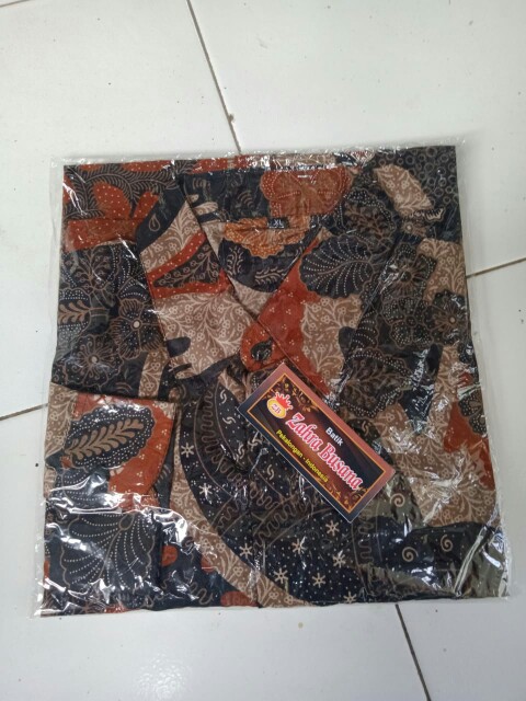 Kemeja Batik Pria Lengan Panjang  Size M L Xl Xxl Bswart Batik  Hrb026