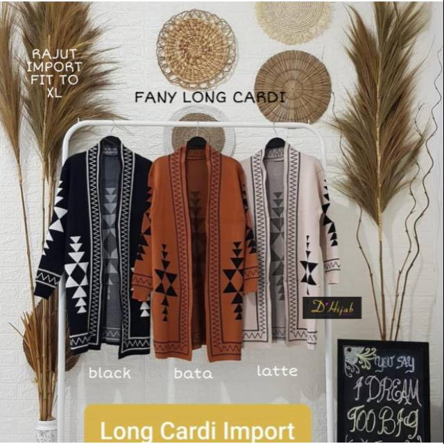 BEST SELLER LONG CARDY FANY BY D'HIJAB