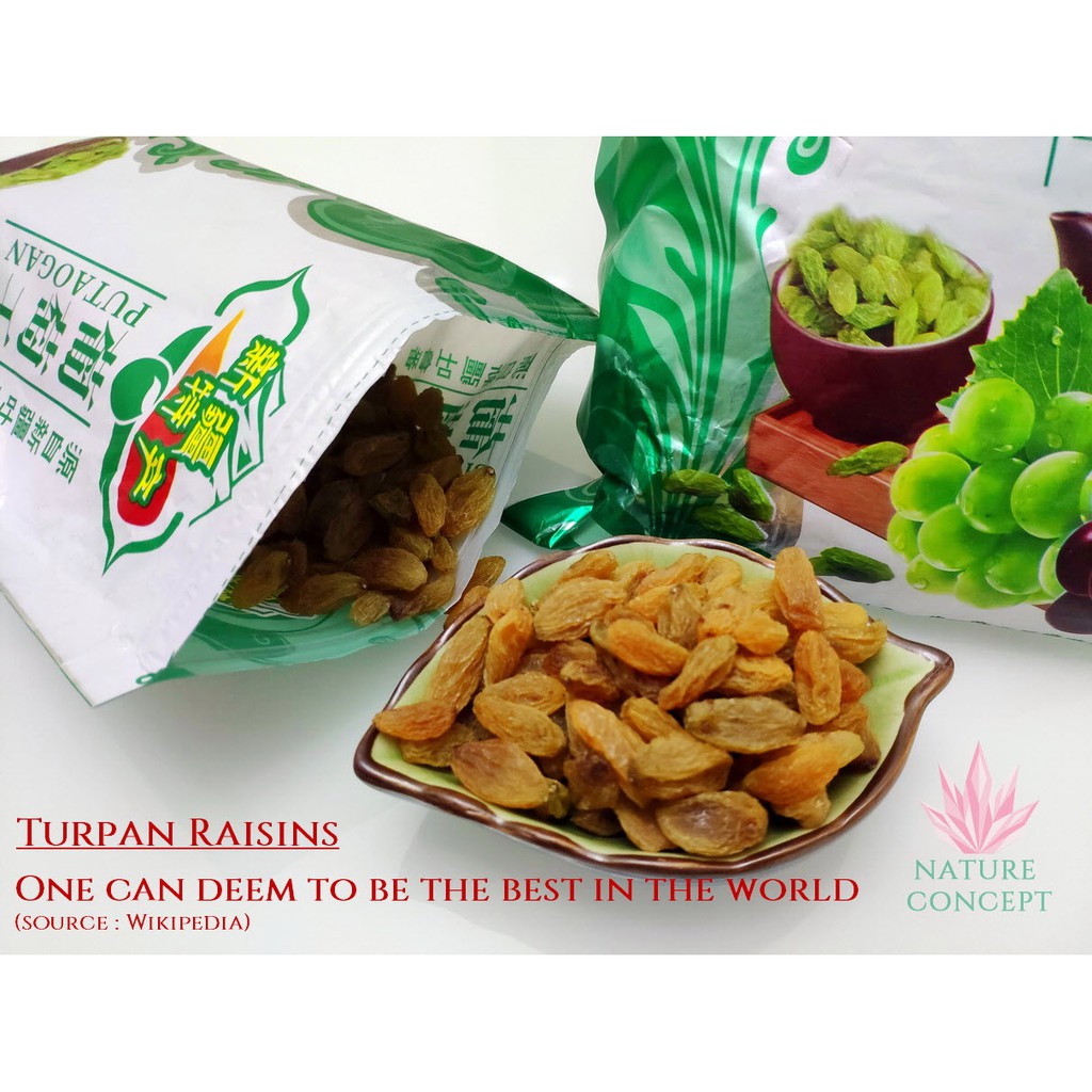 

Kismis TURPAN Xinjiang Golden Raisins Manis TERBAIK di dunia ASLI Original packing