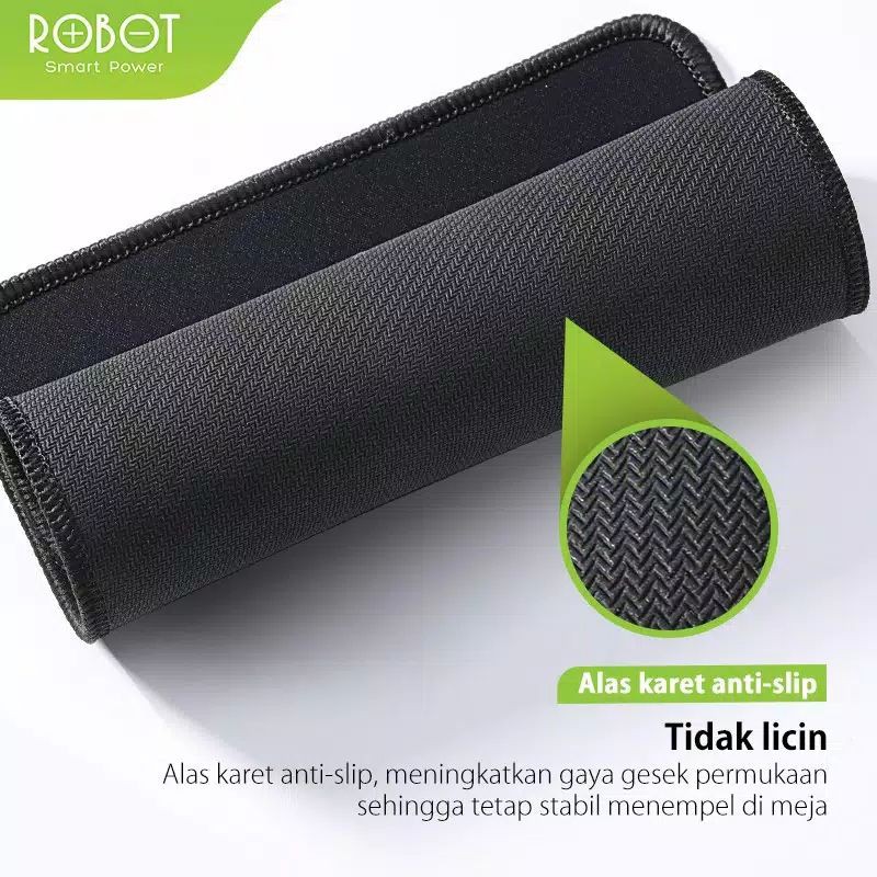 Mousepad Anti Slip Mouse Pad RP01 Gaming Polos Hitam Murah Rubber Original - Garansi Resmi 1 Tahun