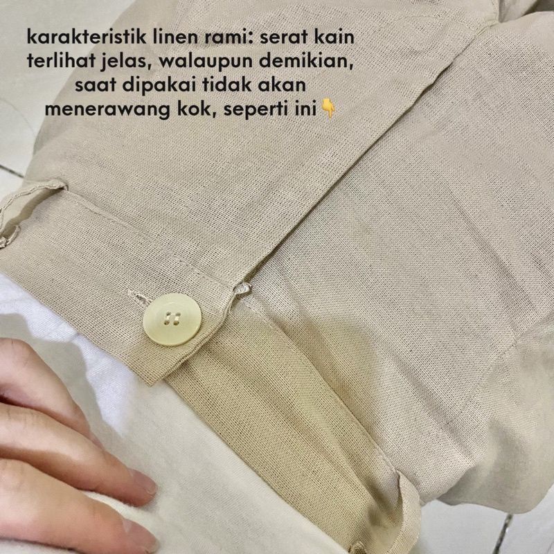 Celana Kulot Linen Rami Premium Fit to XL / Lulla Pants / SEOUL highwaist celana kulot linen