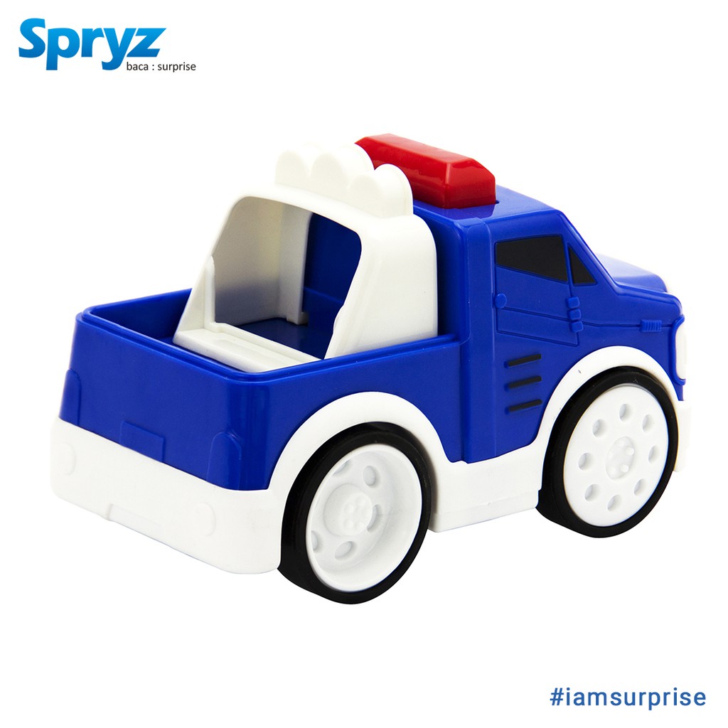 Spryz Press &amp; Go Skala 1:24 Mainan  Mobil Listrik dengan Lampu &amp; Suara