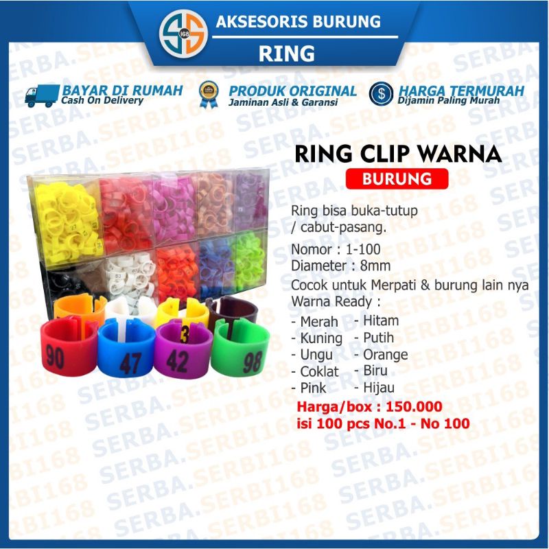 RING JEPIT PLASTIK POLOS GELANG KAKI BURUNG MERPATI KUAT TIDAK GAMPANG PATAH