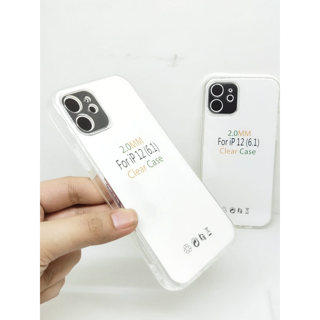 Soft Case OEM Transparan iPhone 12 6.1 Inchi Clear Ultra Thin TEBAL 2.0mm SUPER CLEAR