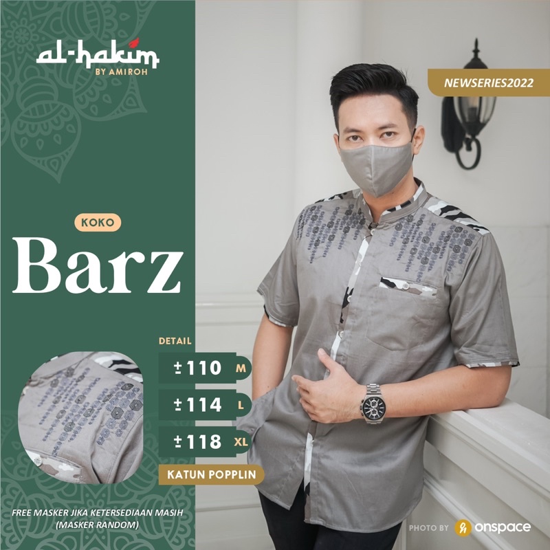 BARZ Baju Koko Pria Lengan Pendek / Baju Koko Premium Lengan Pendek / Koko Jumbo Lengan Pendek / Kok