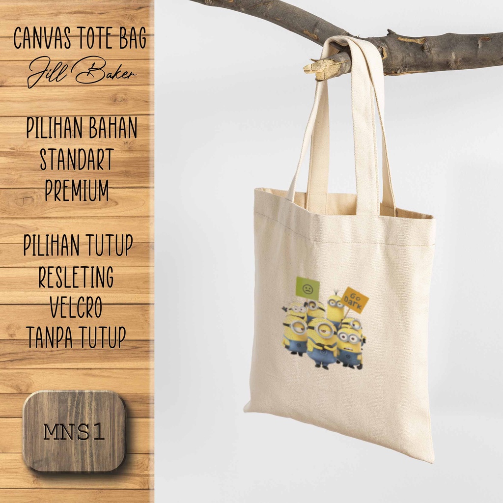 [TOTEBAG]TAS Kanvas Wanita dan Pria/.Tas kuliah/Tas sekolah/Tas belanja/Tas multifungsi/Tas lucu bes