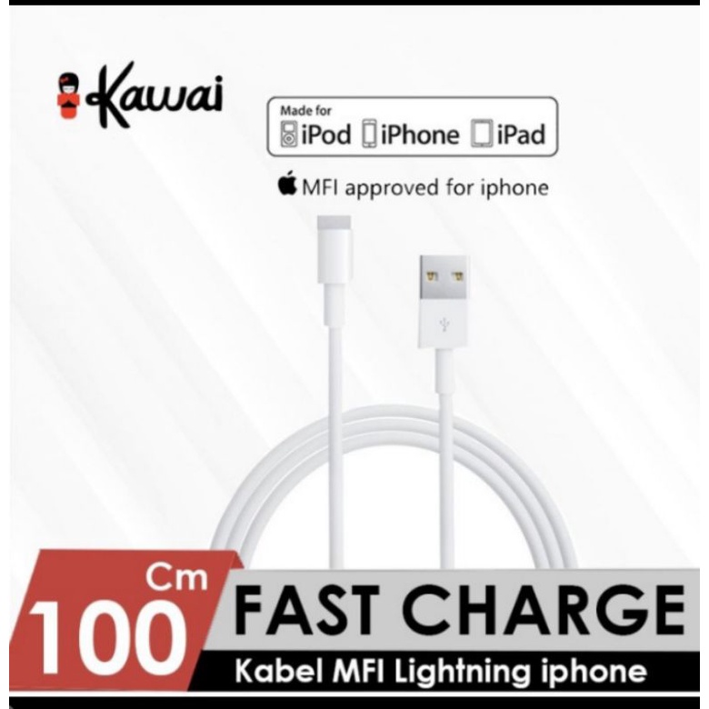 Ikawai VEDINO 411 Kabel Data &amp; Charger Lightning IOS MFi