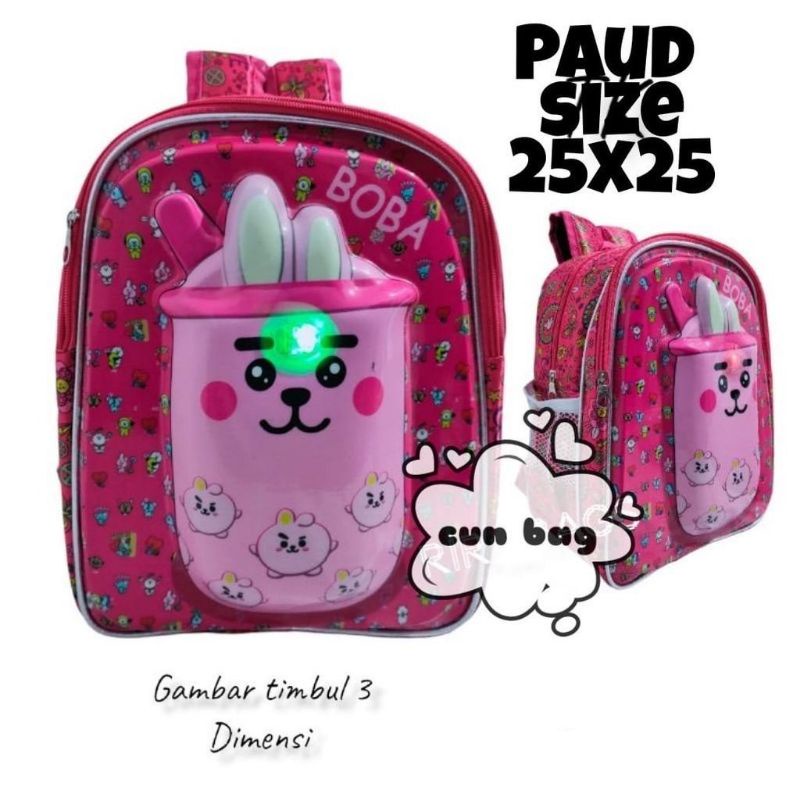 Tas Ransel Perempuan BOBA/Ransel Timbul / Tas Anak Sekolah TK-SD