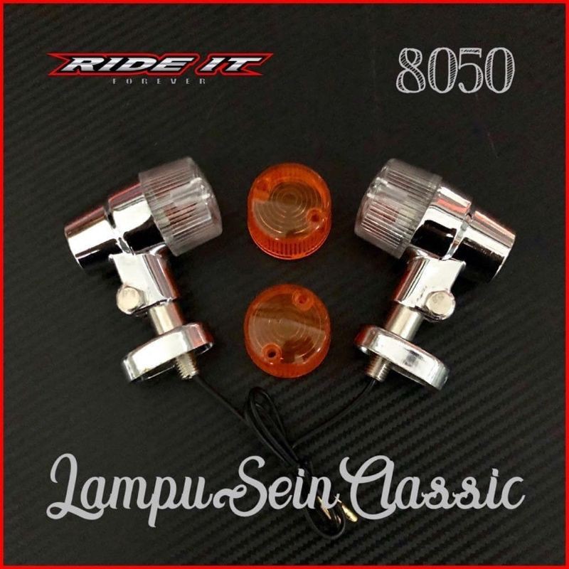 Reteng Bulat Palu HD Crhome Lampu Sein CB Classic Ride IT