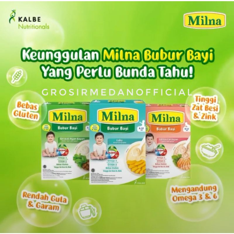 MILNA BUBUR BAYI 6+ DAN 8+ BULAN - MAKANAN PENDAMPING ASI