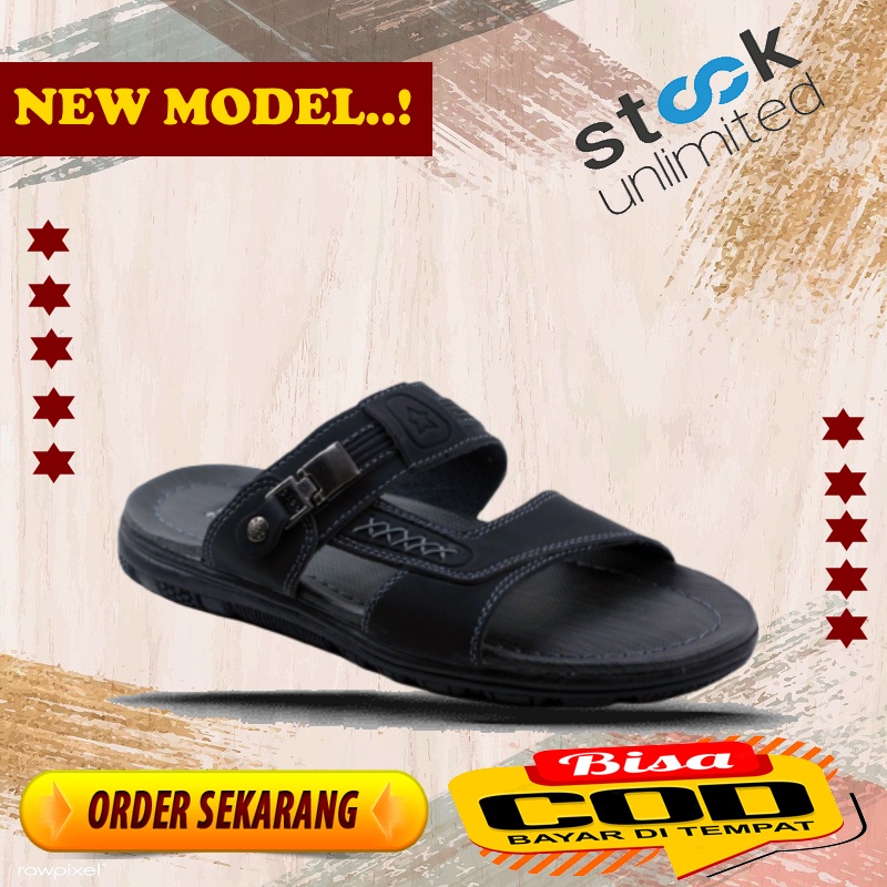 sandal sendal fashion bapak2  kulit pria asli sandal kulit pria original sandal bata pria orignal im