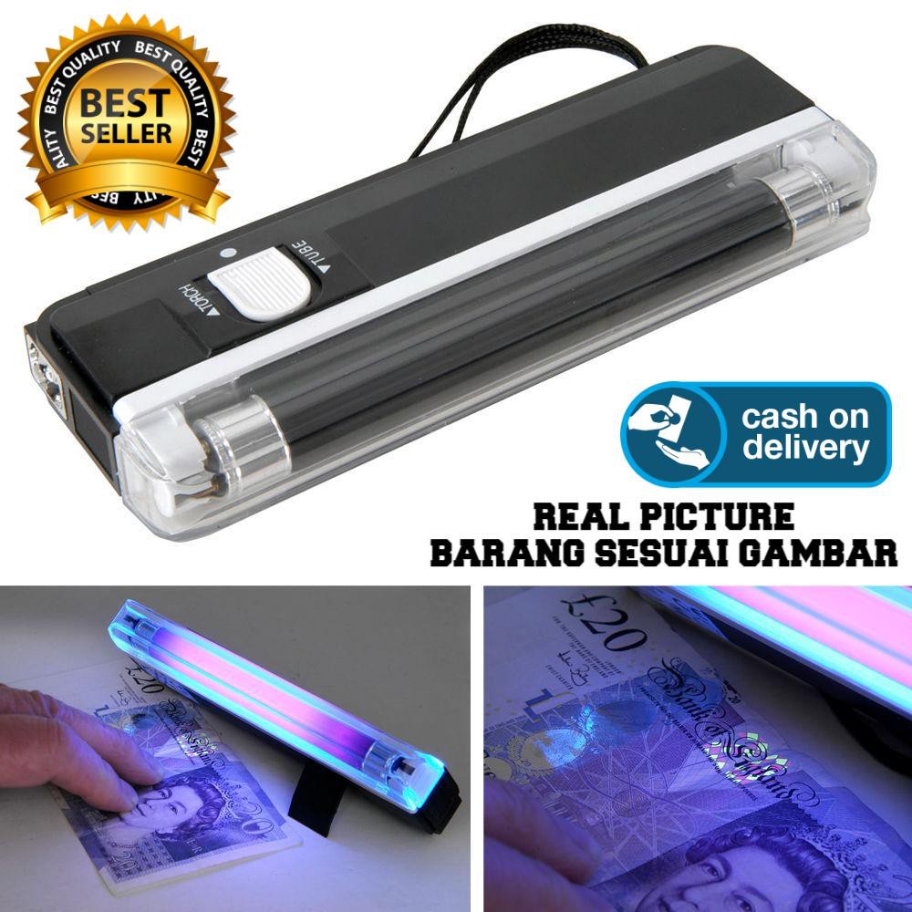 Money Detector Alat Cek deteksi Uang Palsu HANDHELD BACKLIGHT Portable