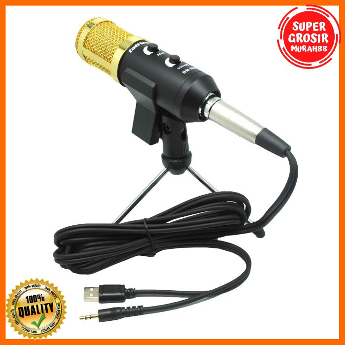 Mic BM 900 BM900 BM-900 Professional Microphone Condenser dengan Mini Tripod