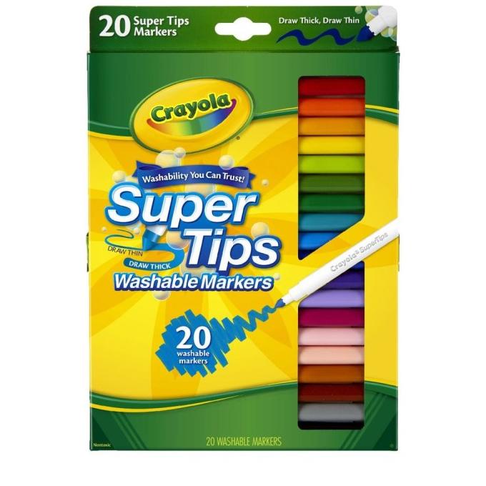 

Crayola SuperTips FineLine Washable Markers 20ct