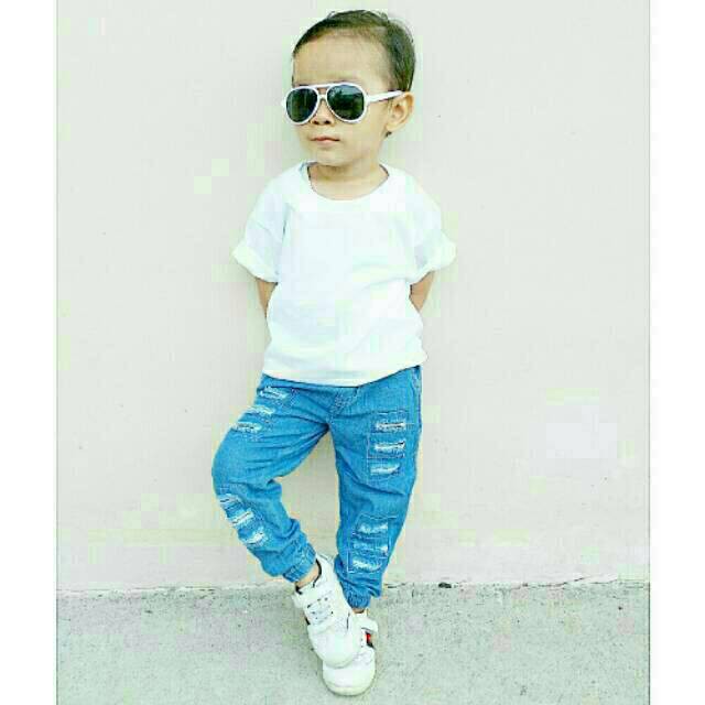 JOGGER JEANS RIPPED Celana Anak Panjang