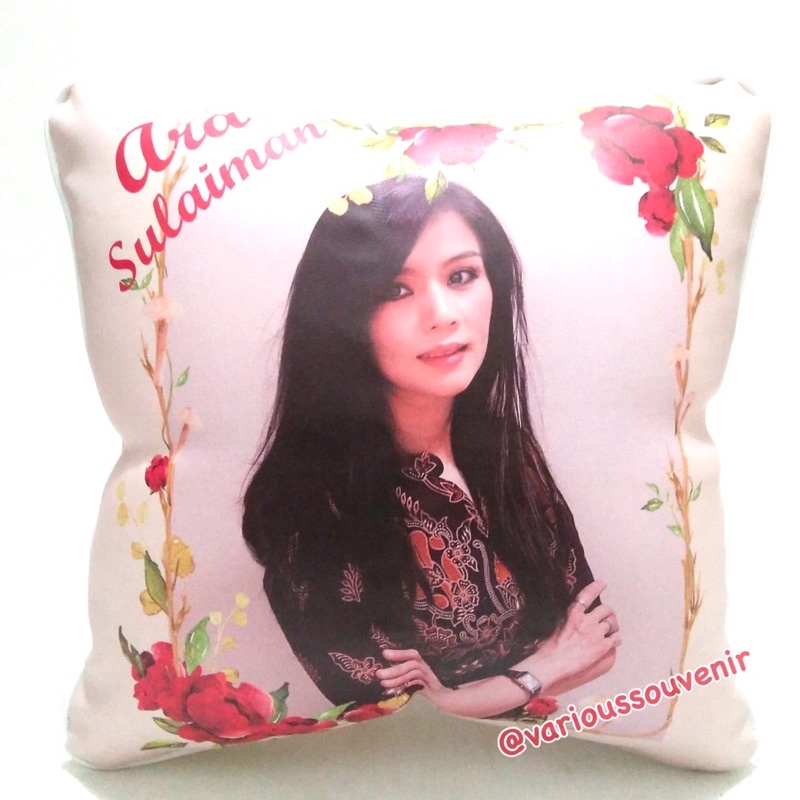 Bantal Foto Custom Waterproof Bolak Balik Hadiah Wisuda Kado Ultah Pernikahan Wedding Anniversary