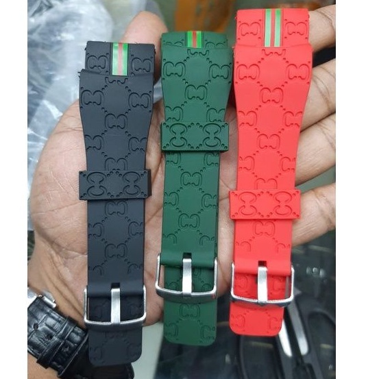 Strap Tali Jam Gucci  Rubber Strap Jam Tangan Guci